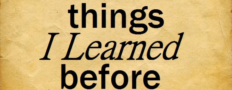 30 things I learned before 30